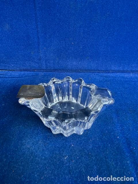 Antig&uuml;edades: CENICERO CRISTAL CON PLATA - Foto 1