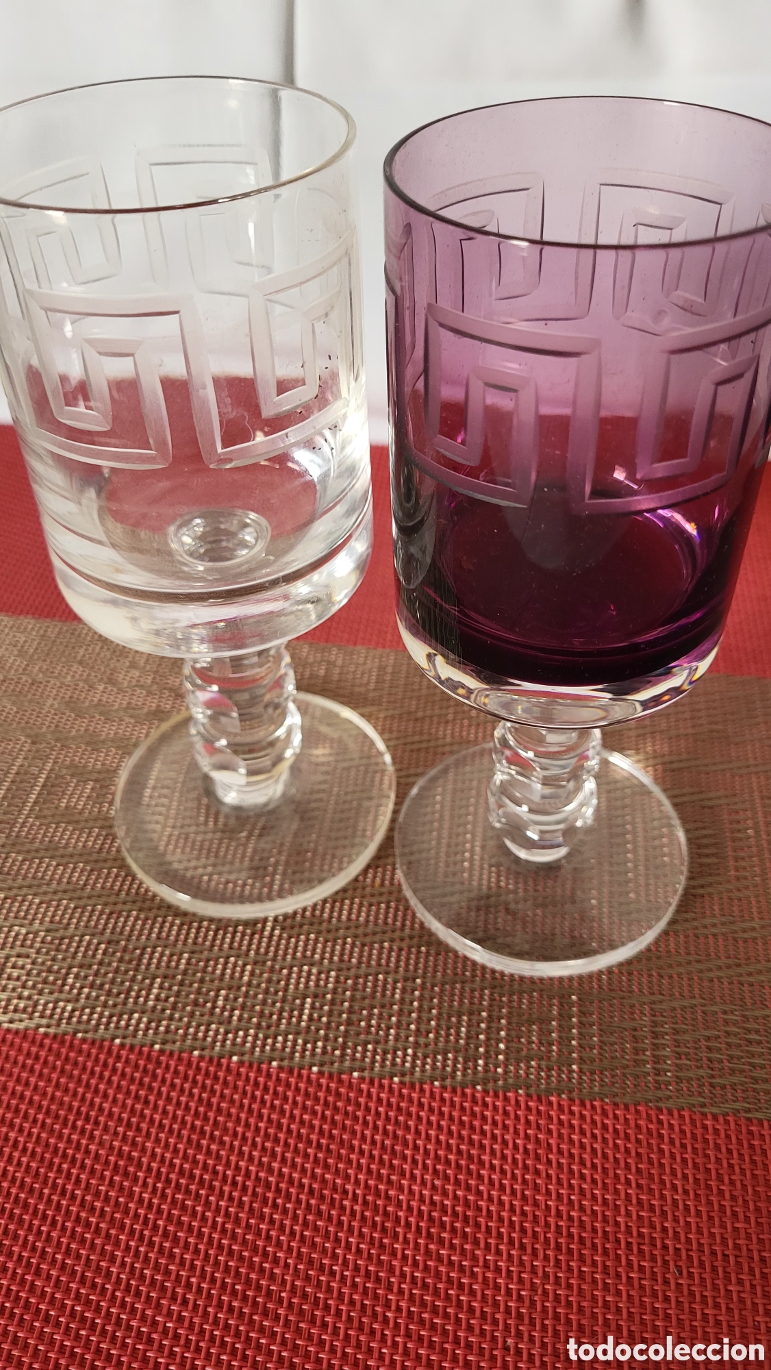 Antig&uuml;edades: Vasos de cristal tipo Murano vintage - Foto 3