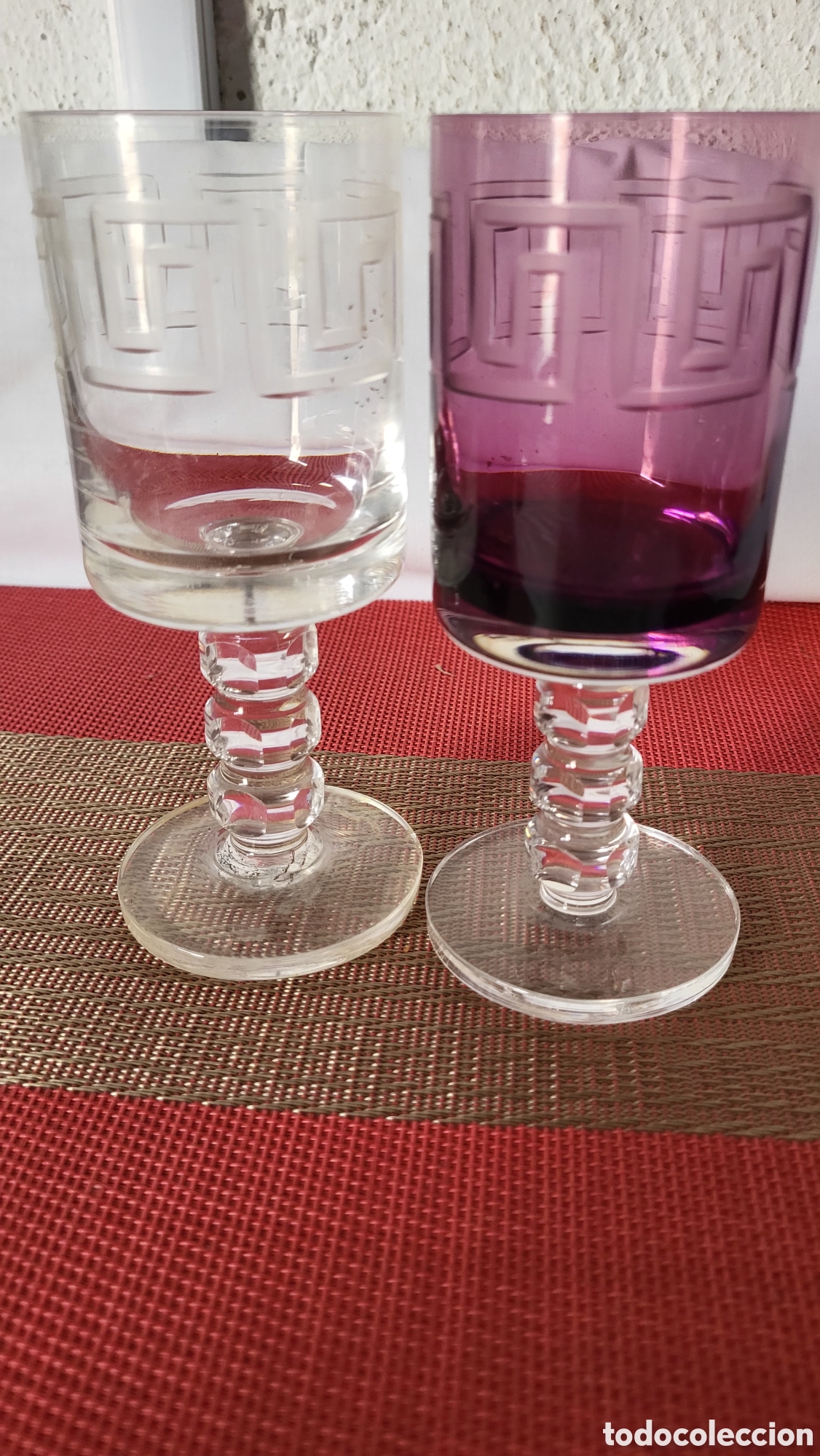 Antig&uuml;edades: Vasos de cristal tipo Murano vintage - Foto 1