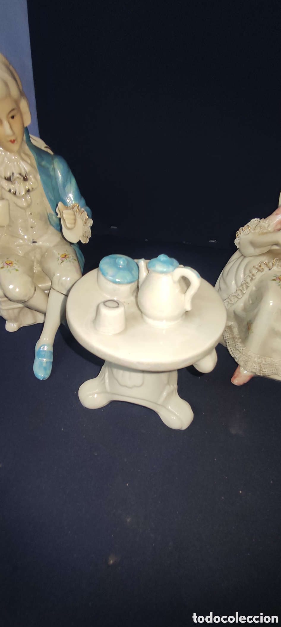 Antig&uuml;edades: Conjunto figuras porcelana - Foto 4
