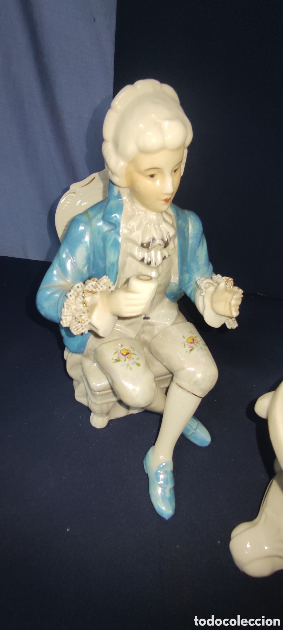 Antig&uuml;edades: Conjunto figuras porcelana - Foto 5