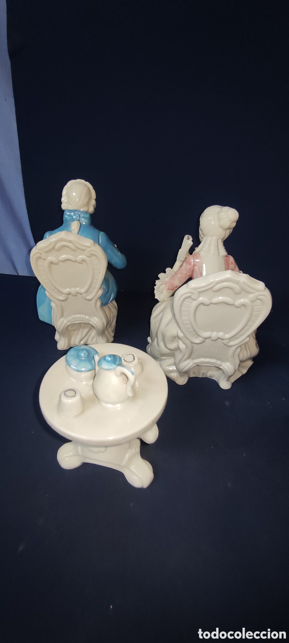 Antig&uuml;edades: Conjunto figuras porcelana - Foto 8