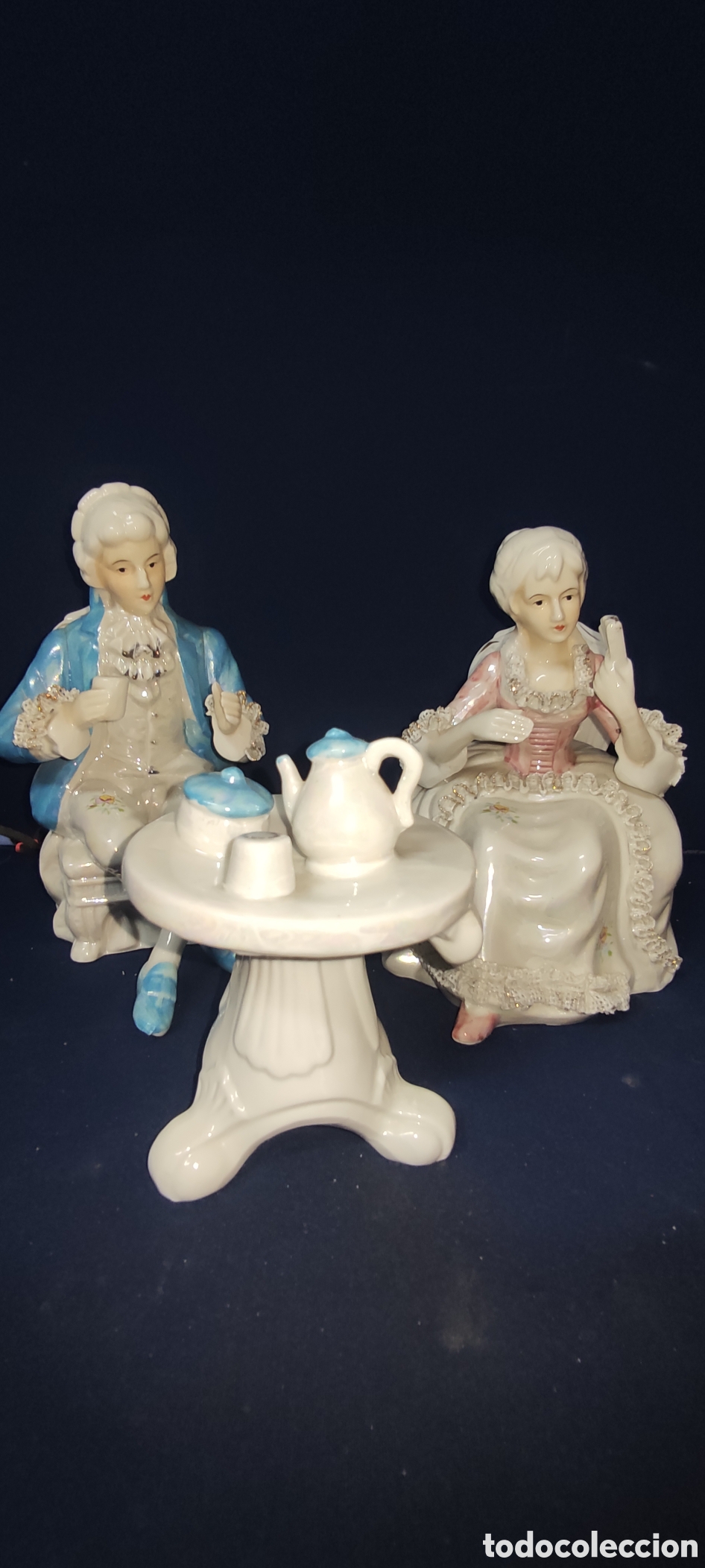 Antig&uuml;edades: Conjunto figuras porcelana - Foto 9