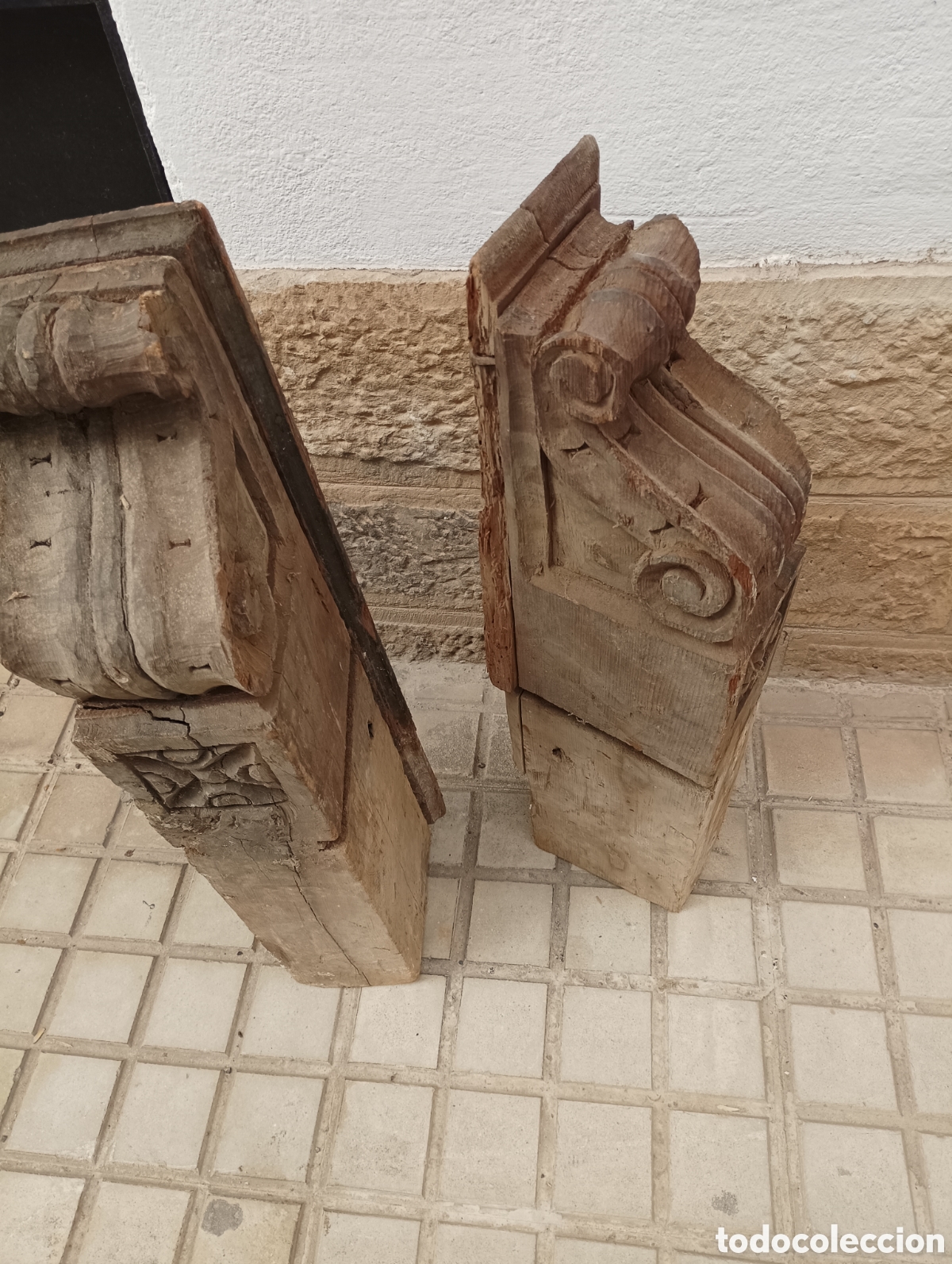 Antig&uuml;edades: PAREJA DE M&Eacute;NSULAS ANTIGUAS - Foto 4