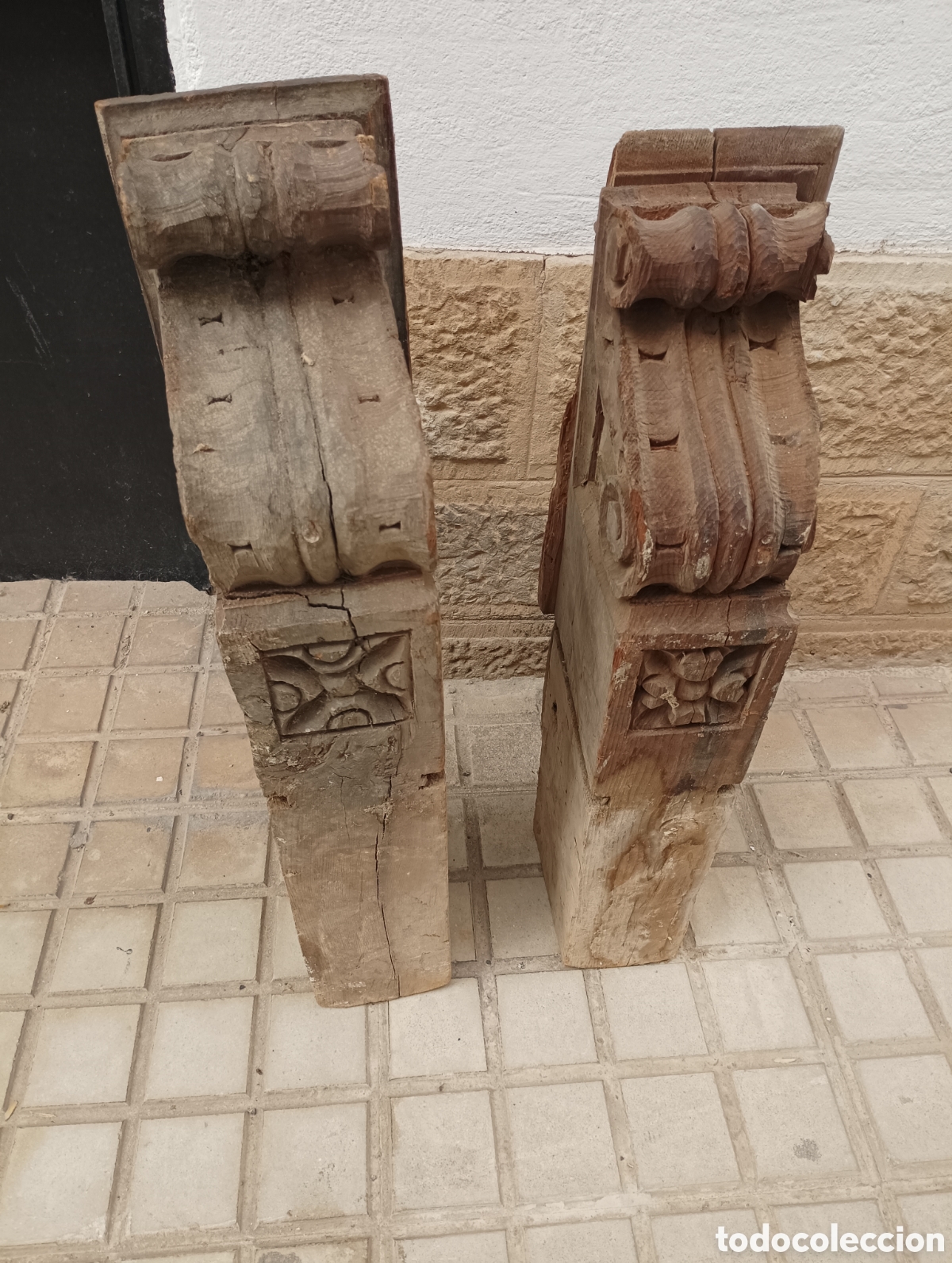 Antig&uuml;edades: PAREJA DE M&Eacute;NSULAS ANTIGUAS - Foto 1