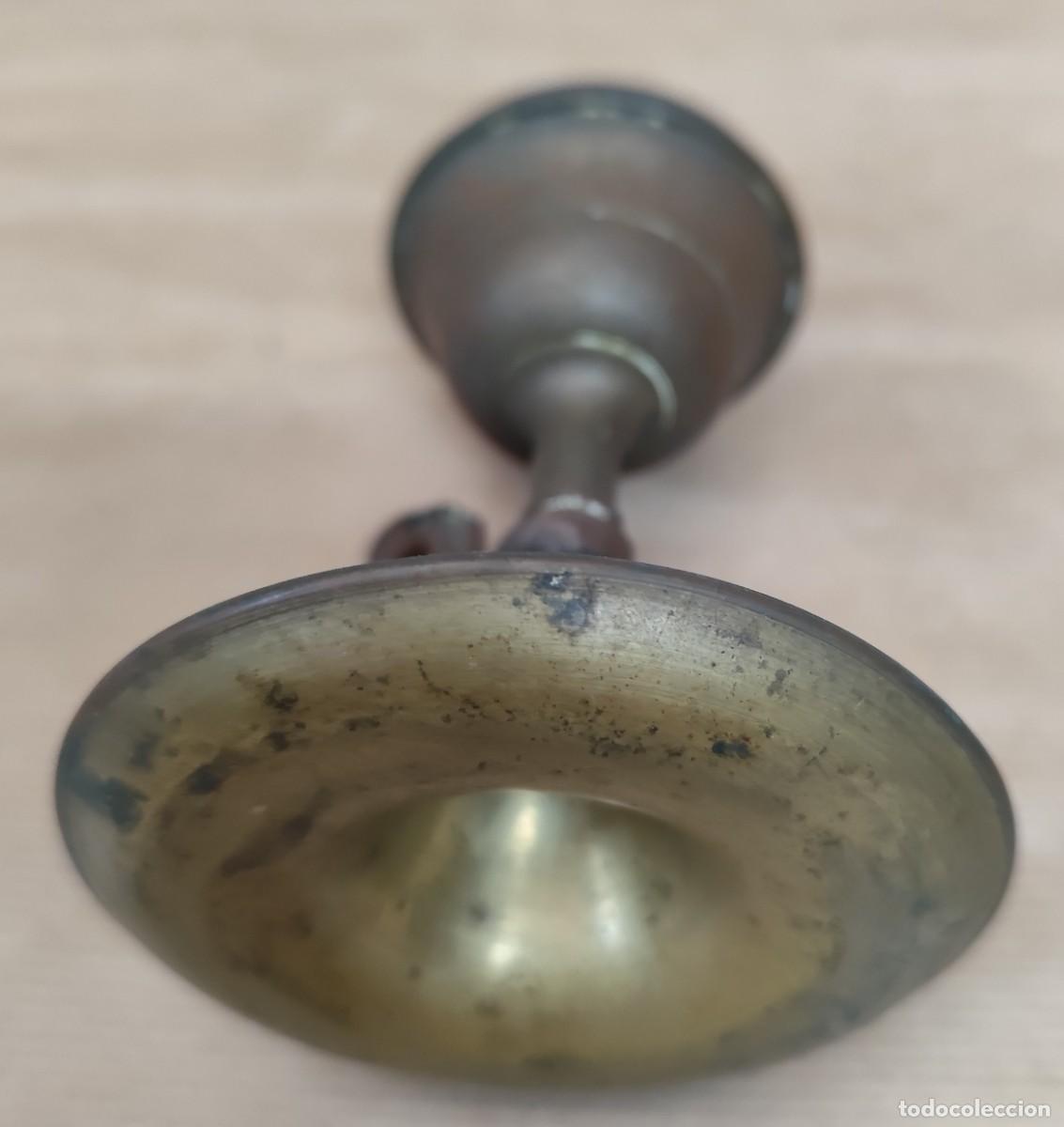 Antig&uuml;edades: Antiguo candil de bronce siglo XIX - Foto 11