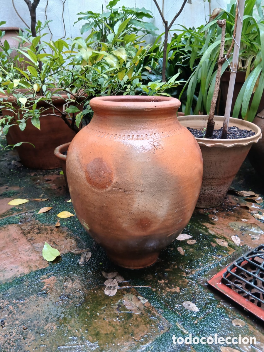 Antig&uuml;edades: Tinaja antigua de barro - Foto 1