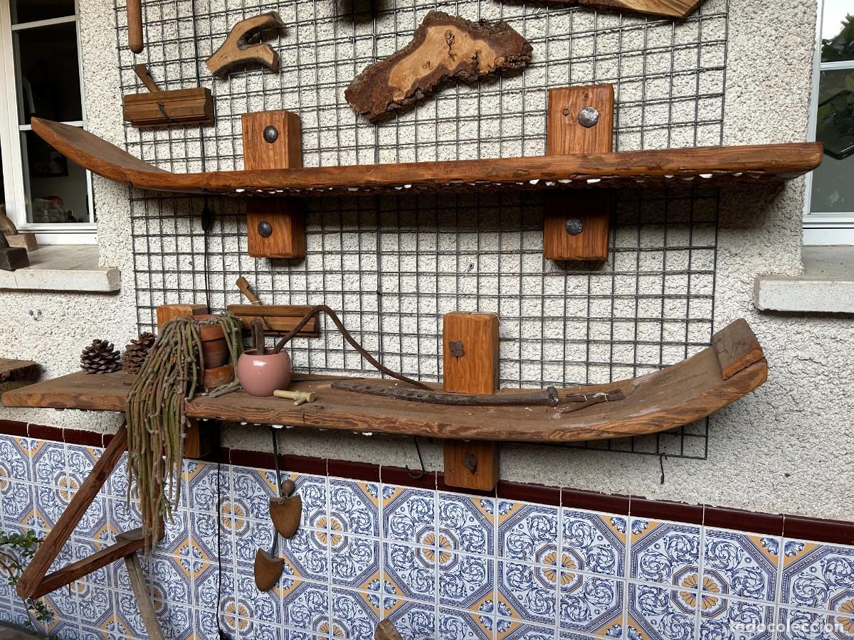 Antig&uuml;edades: Baldas de tabla de trillo - Foto 1