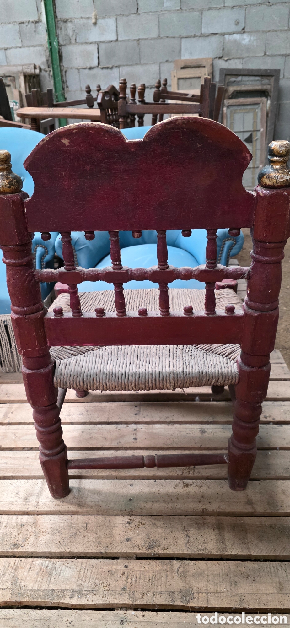 Antig&uuml;edades: SILLA CATALANA S.XIX - Foto 3