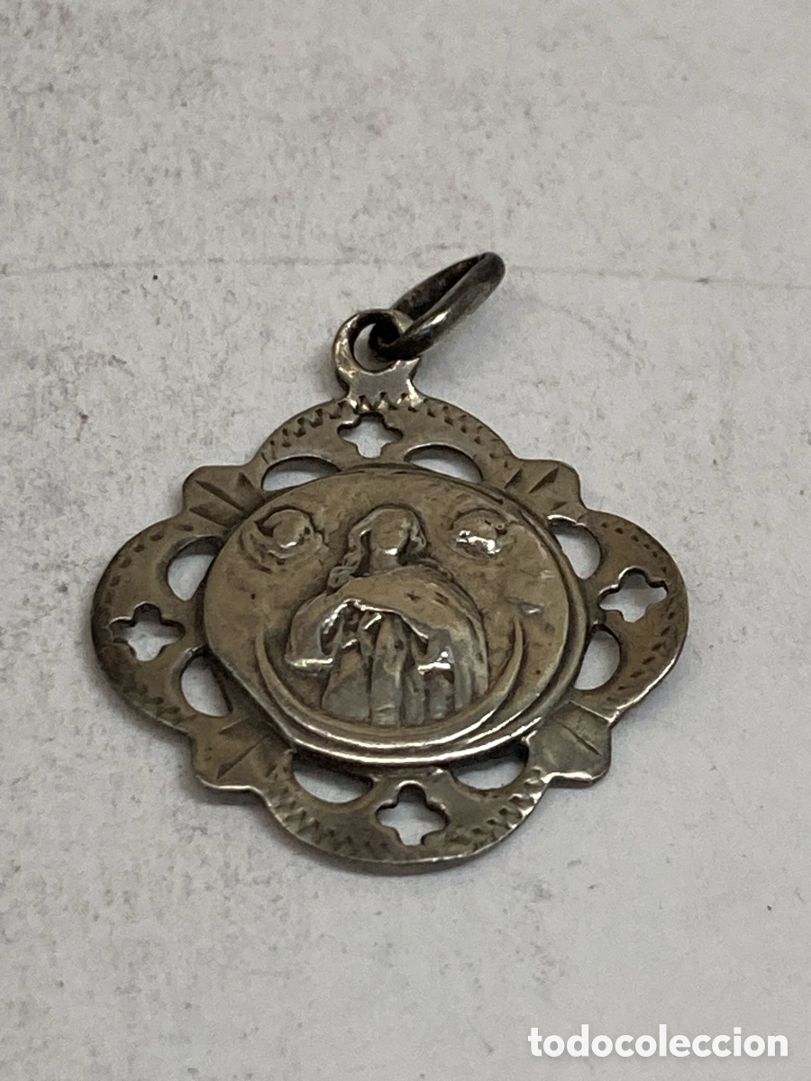 Antig&uuml;edades: Medalla de plata religiosa C544 - Foto 2