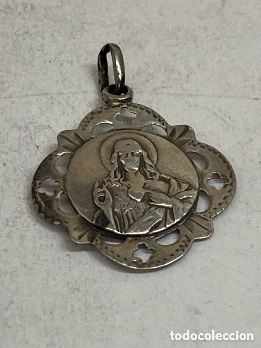 Antig&uuml;edades: Medalla de plata religiosa C544 - Foto 1