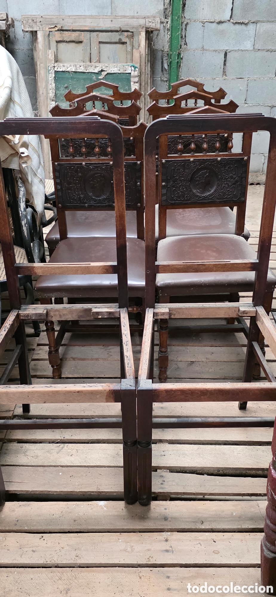 Antig&uuml;edades: SILLAS PAREJA ART DEC&Oacute; - Foto 1