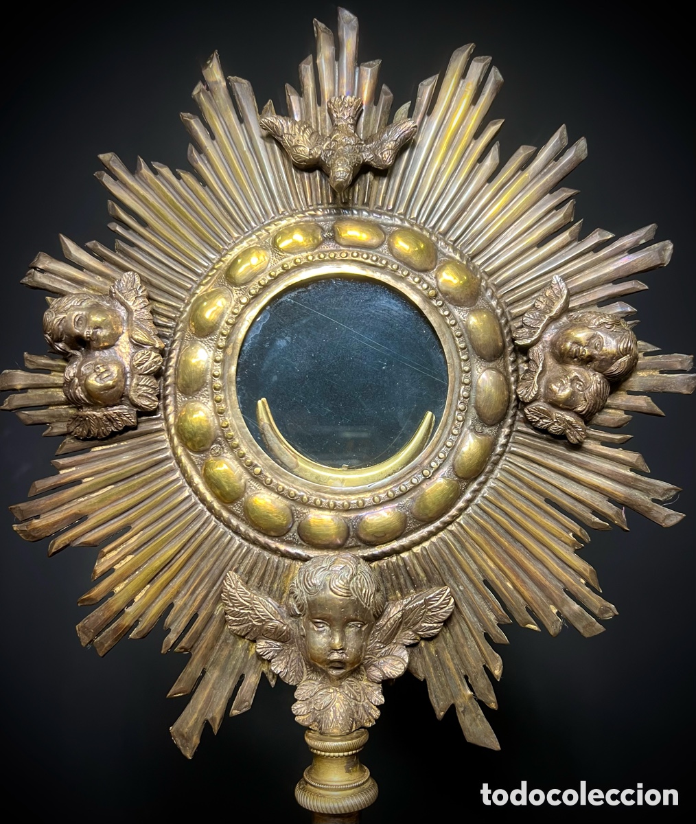 Antig&uuml;edades: Custodia de Sol, principios de S.XIX - Foto 5