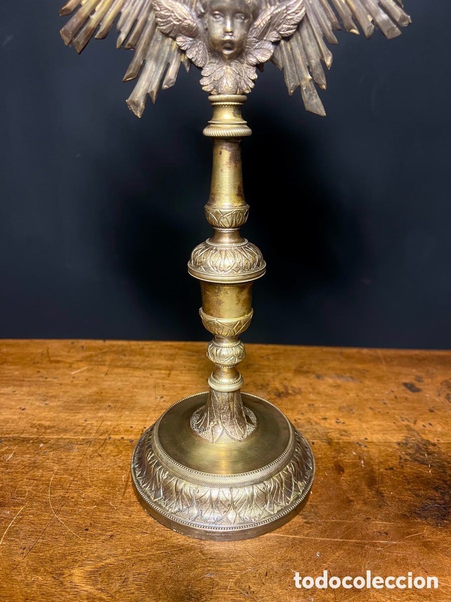 Antig&uuml;edades: Custodia de Sol, principios de S.XIX - Foto 11
