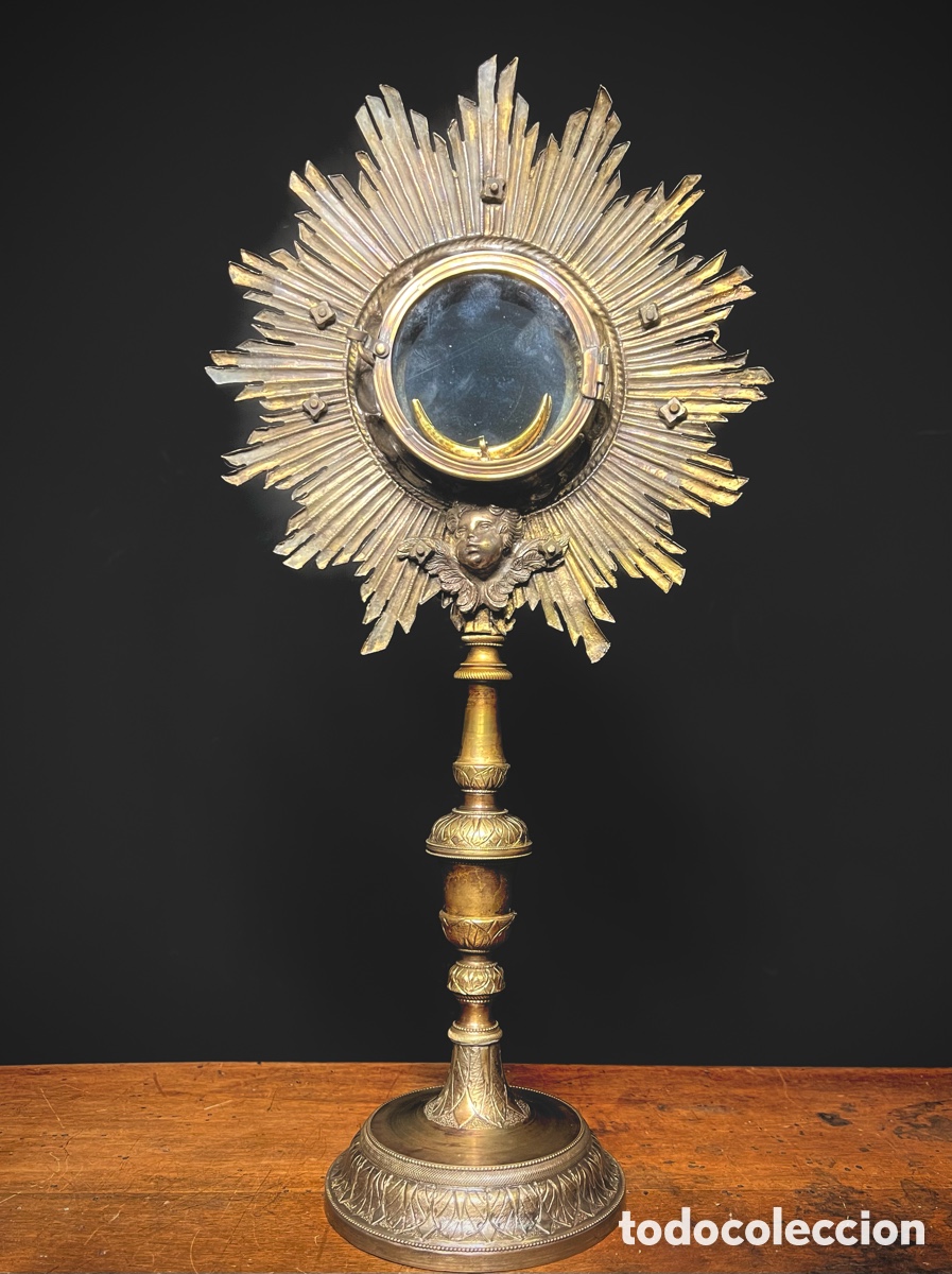 Antig&uuml;edades: Custodia de Sol, principios de S.XIX - Foto 12