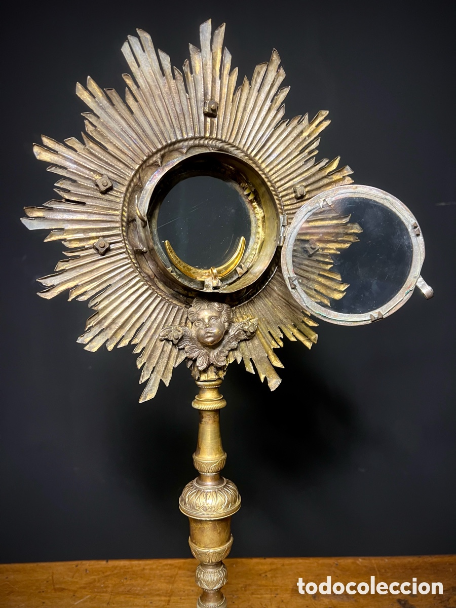 Antig&uuml;edades: Custodia de Sol, principios de S.XIX - Foto 14