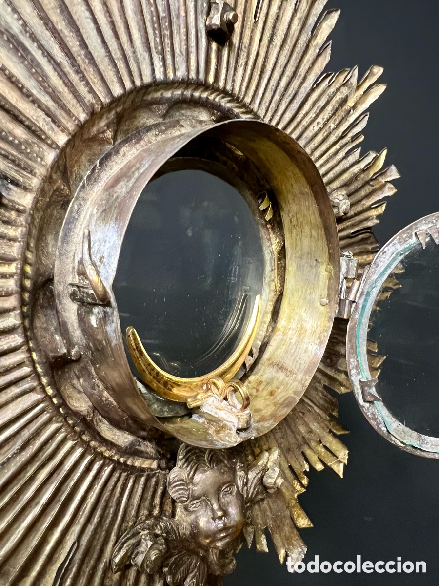 Antig&uuml;edades: Custodia de Sol, principios de S.XIX - Foto 15