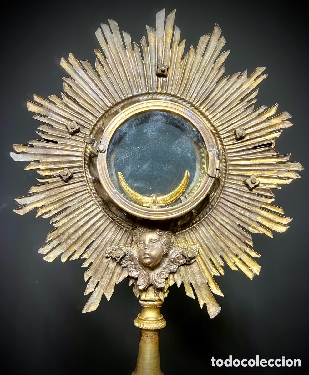 Antig&uuml;edades: Custodia de Sol, principios de S.XIX - Foto 16