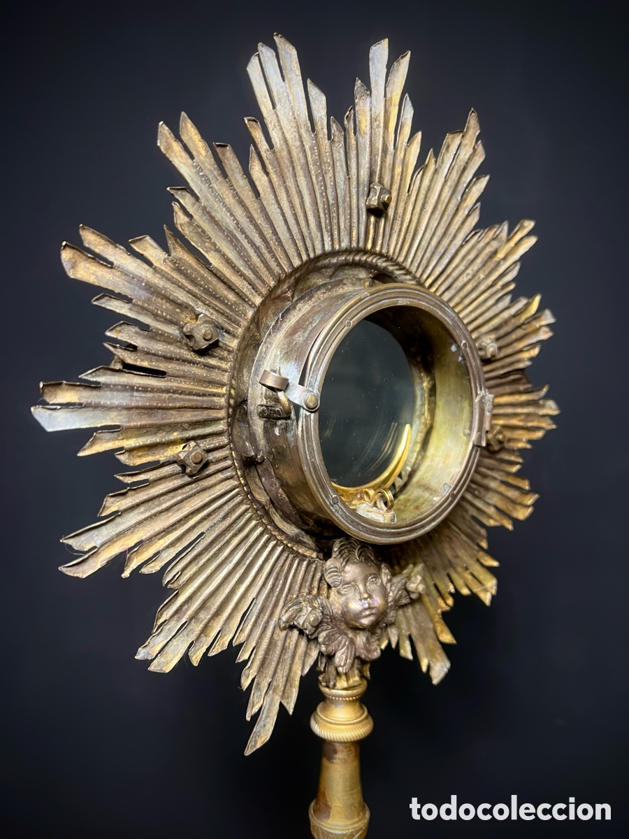 Antig&uuml;edades: Custodia de Sol, principios de S.XIX - Foto 17