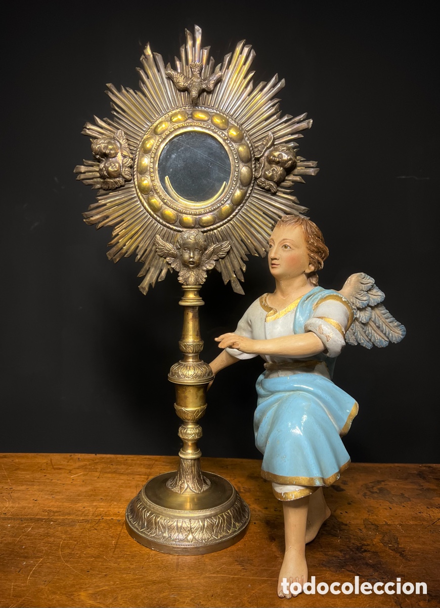 Antig&uuml;edades: Custodia de Sol, principios de S.XIX - Foto 20
