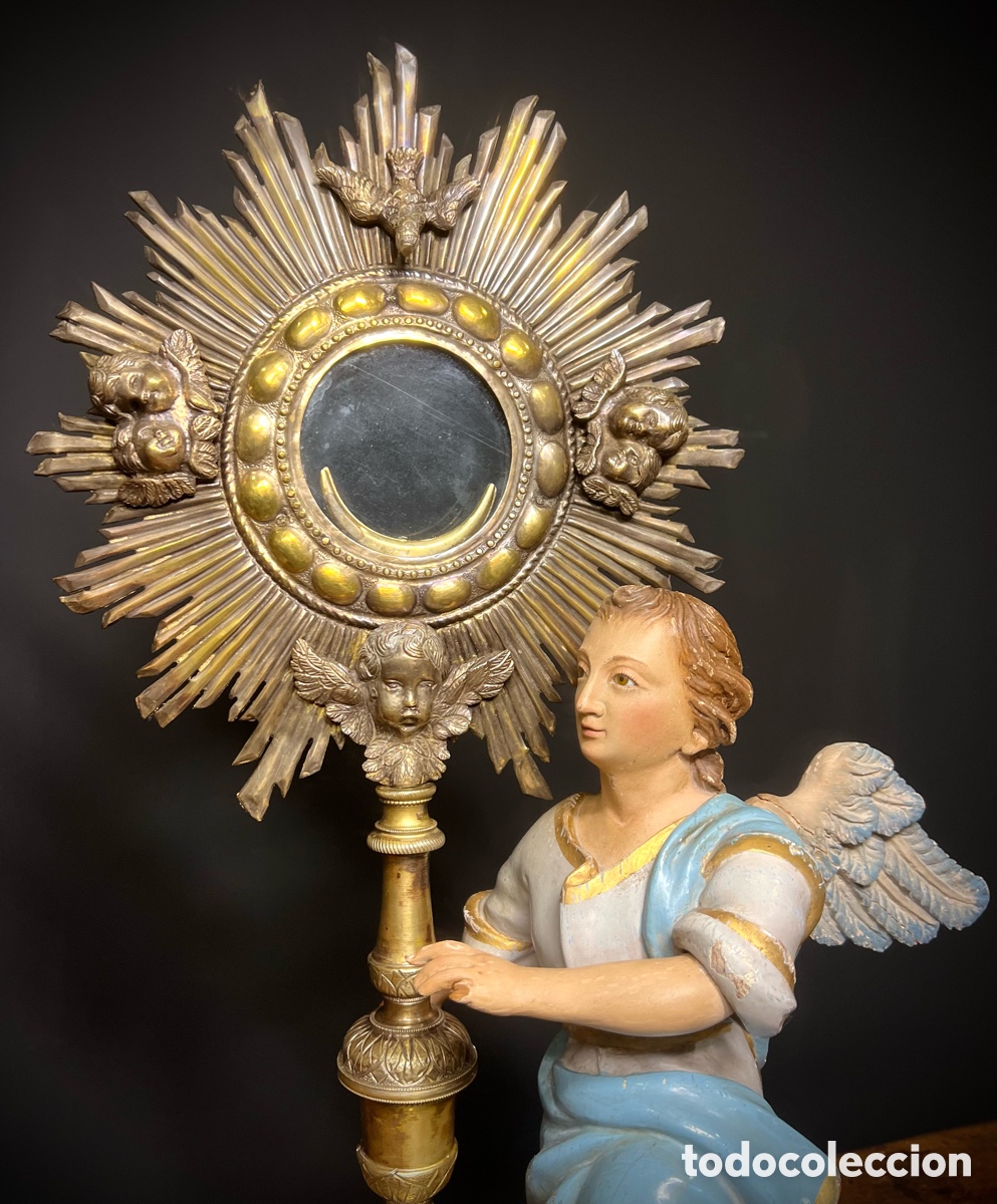 Antig&uuml;edades: Custodia de Sol, principios de S.XIX - Foto 1