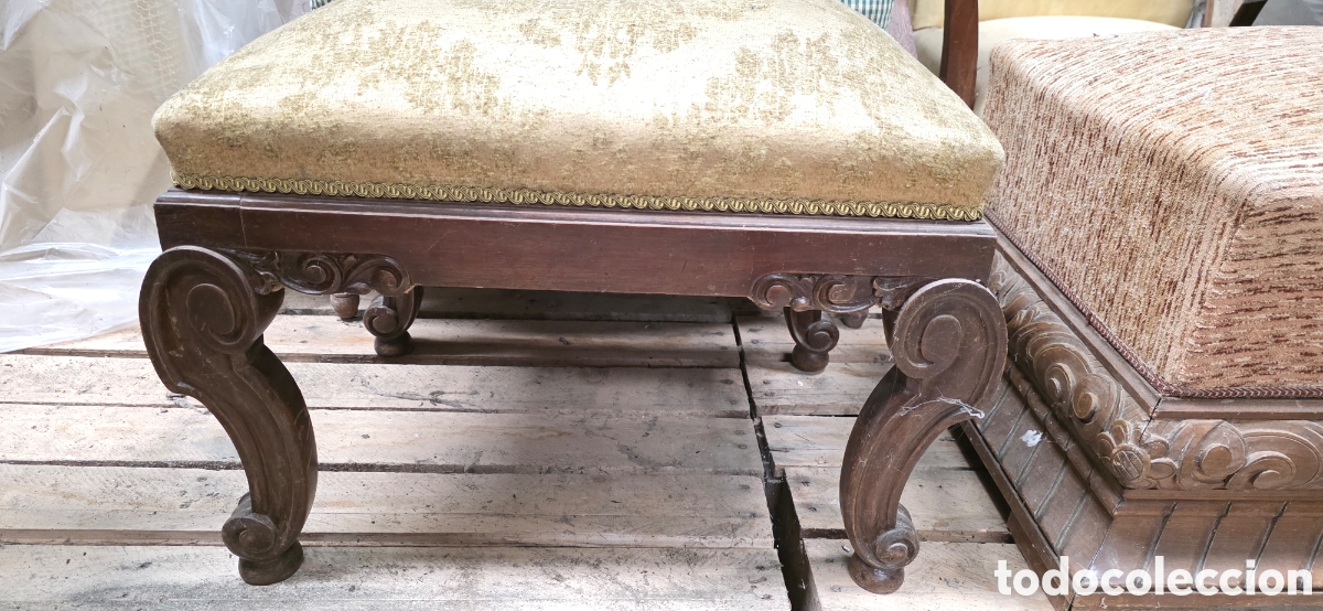 Antig&uuml;edades: Escabel o silla descalzadora - Foto 1