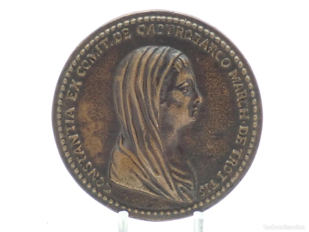 Antig&uuml;edades: MEDALLA DE FUNDICI&Oacute;N MODERNA, CONSTANZA DE CASTROBARCO - Foto 1