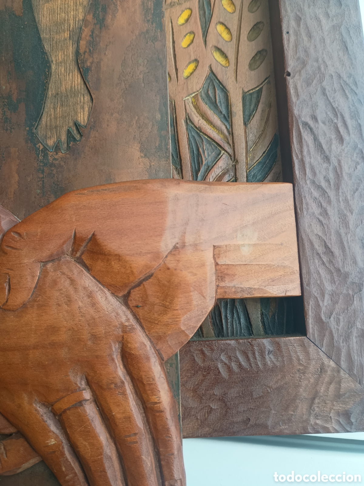 Antig&uuml;edades: Cruz de madera y cobr&eacute; - Foto 3