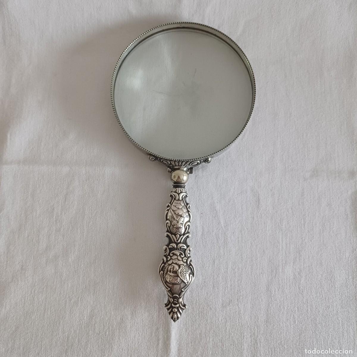 Antig&uuml;edades: Antique German Silver Magnifying Glass - 21cm - Foto 1