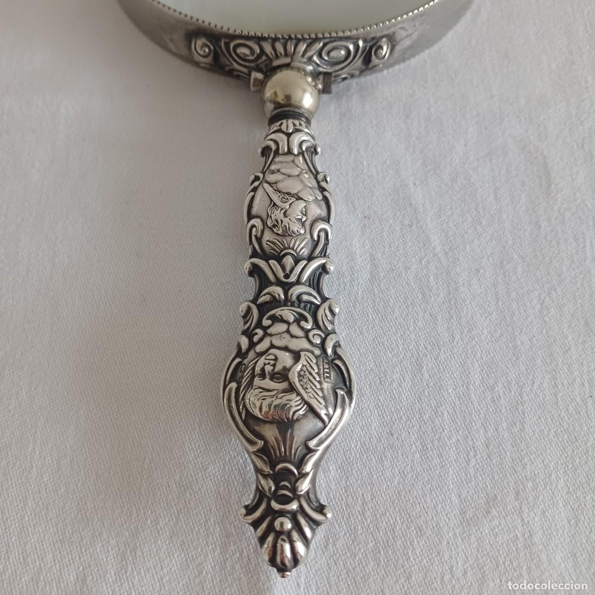 Antig&uuml;edades: Antique German Silver Magnifying Glass - 21cm - Foto 3