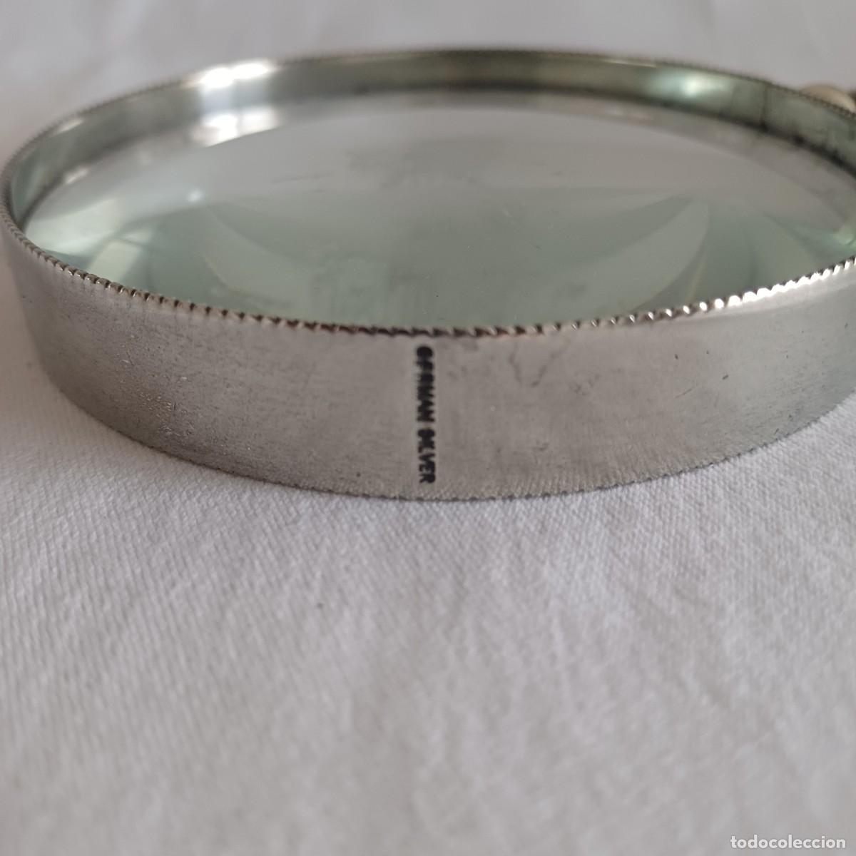 Antig&uuml;edades: Antique German Silver Magnifying Glass - 21cm - Foto 4