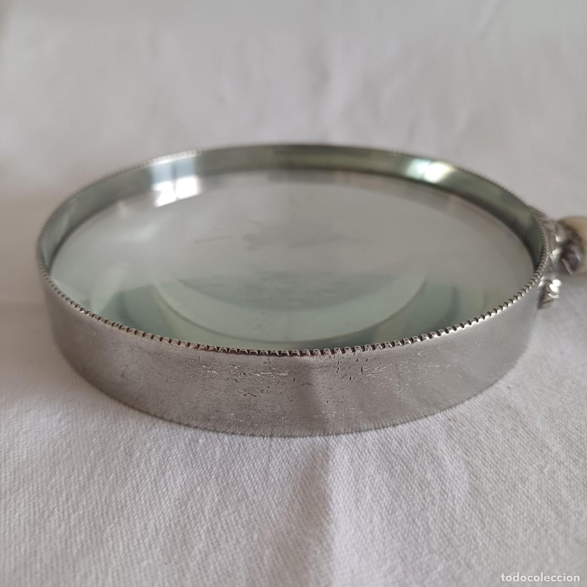 Antig&uuml;edades: Antique German Silver Magnifying Glass - 21cm - Foto 6