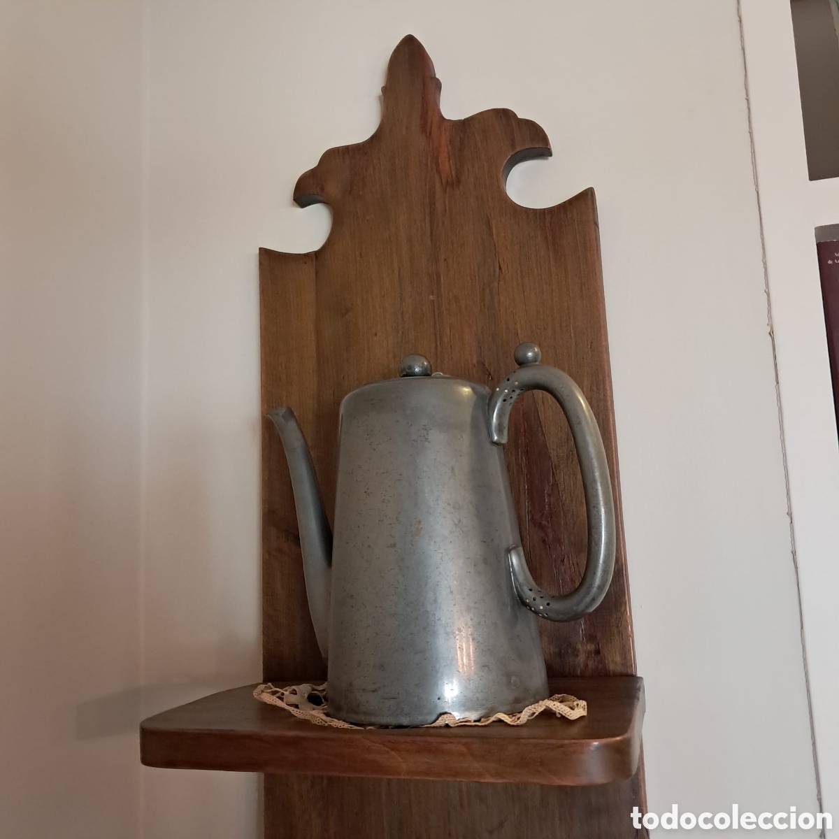 Antig&uuml;edades: Conjunto de tres piezas de peltre - Foto 2