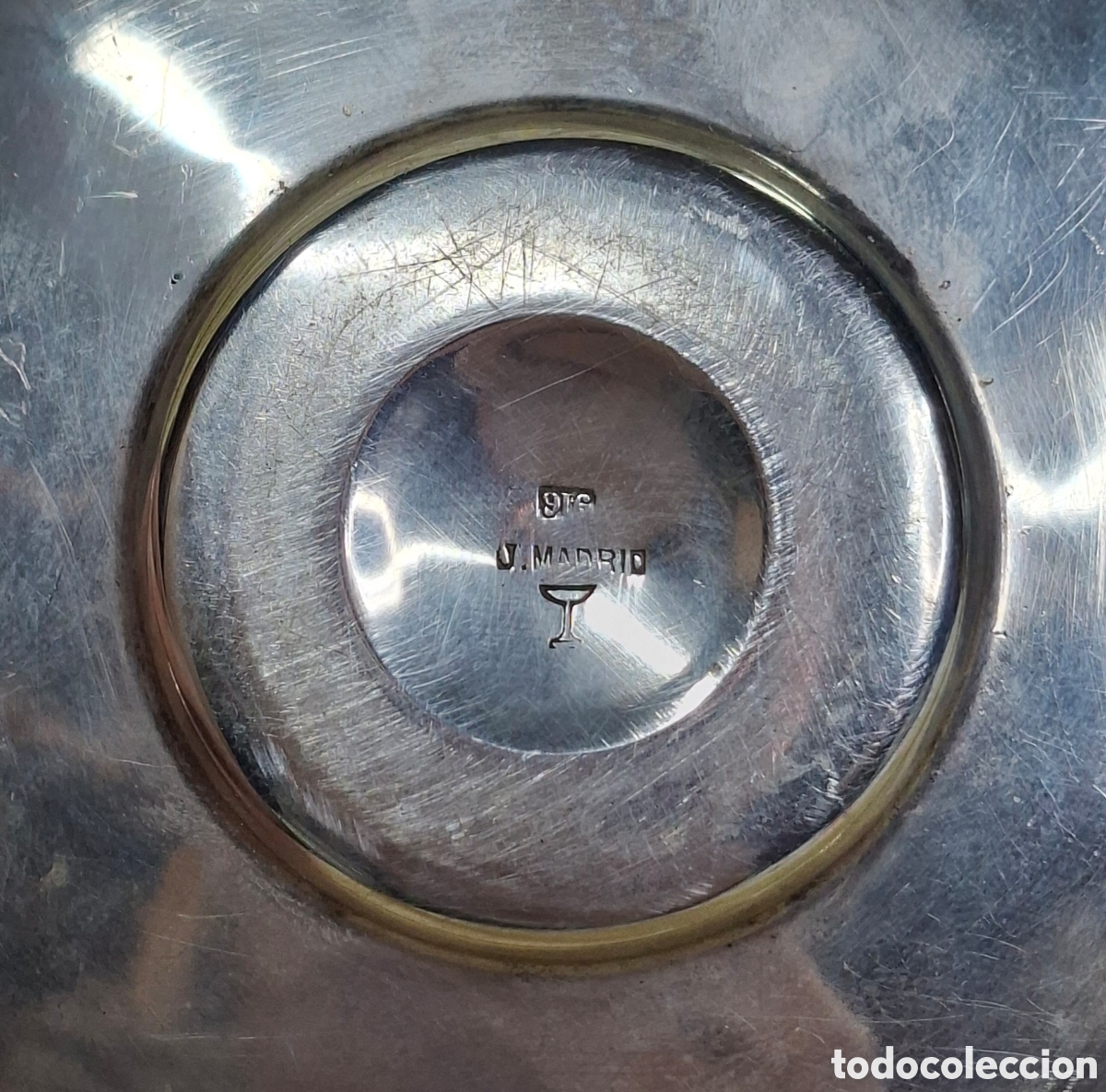 Antig&uuml;edades: Taza de plata 916 y opalina blanca - Foto 10