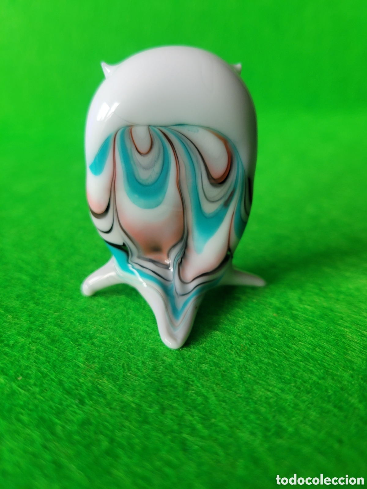 Antig&uuml;edades: BUHO DE CRISTAL DE MURANO 5.20 Cm. - Foto 2