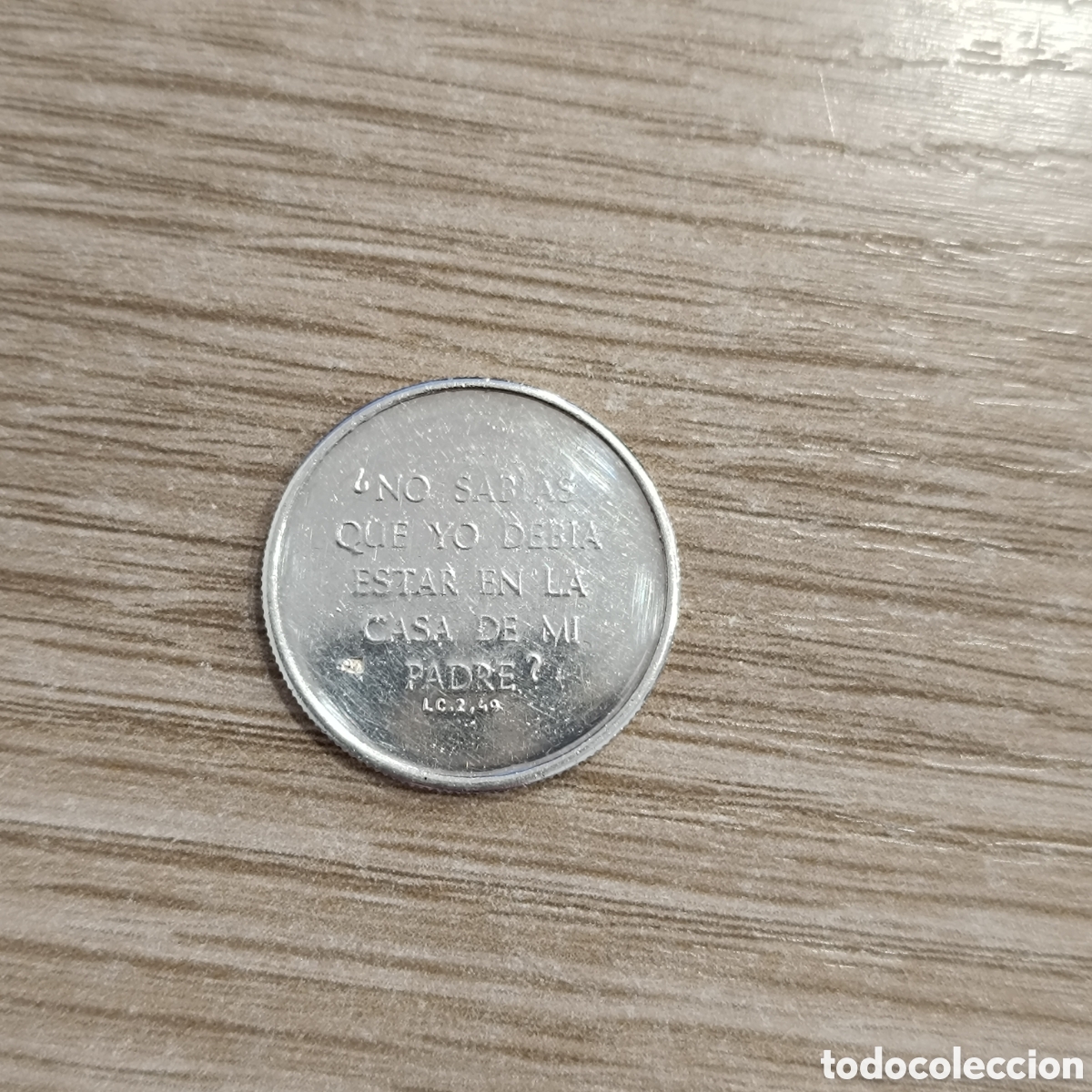 Antig&uuml;edades: Medalla religiosa de plata - Foto 2
