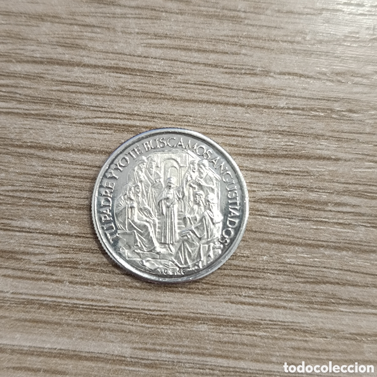 Antig&uuml;edades: Medalla religiosa de plata - Foto 1