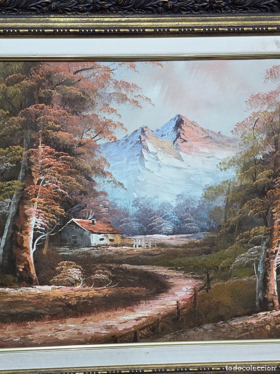 Antig&uuml;edades: Cuadro paisaje enmarcado - Foto 3
