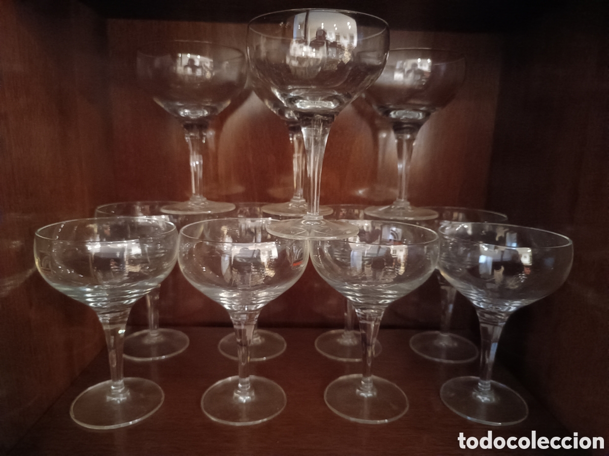 Antig&uuml;edades: 12 Copas cristal italiano - Foto 1