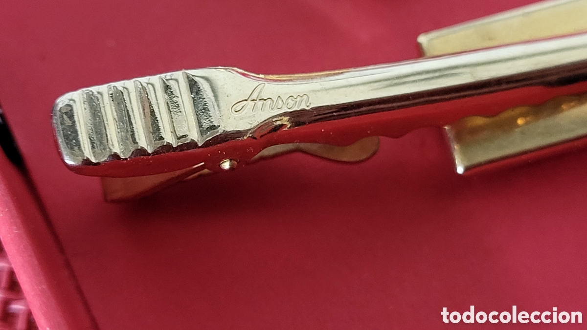 Antig&uuml;edades: Antiguos gemelos y pasador corbata - Foto 3