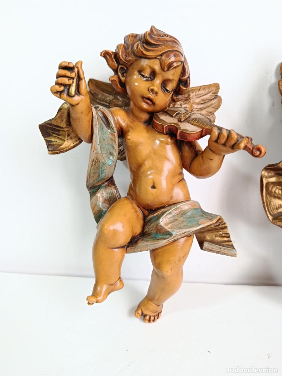 Antig&uuml;edades: DOS ANGELES O QUERUBINES SIMOMETI. 22 cm - Foto 2
