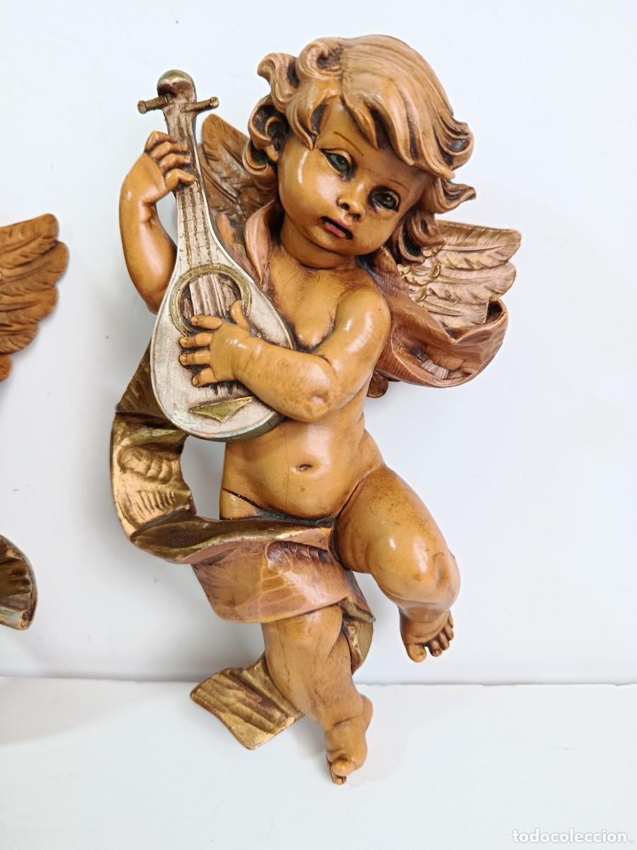 Antig&uuml;edades: DOS ANGELES O QUERUBINES SIMOMETI. 22 cm - Foto 3