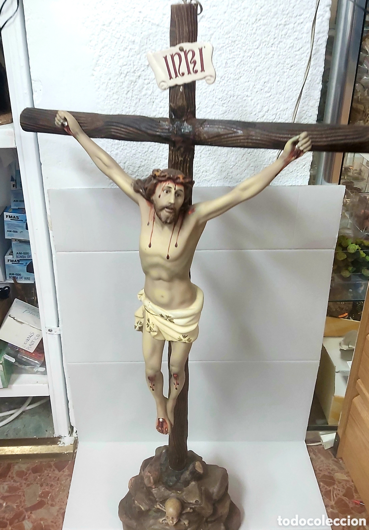 Antig&uuml;edades: Cristo Crucificado Olot - Foto 1