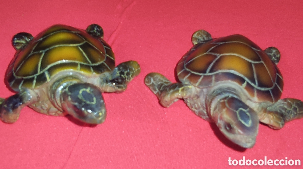 Antig&uuml;edades: Pareja de tortugas marmolina - Foto 1