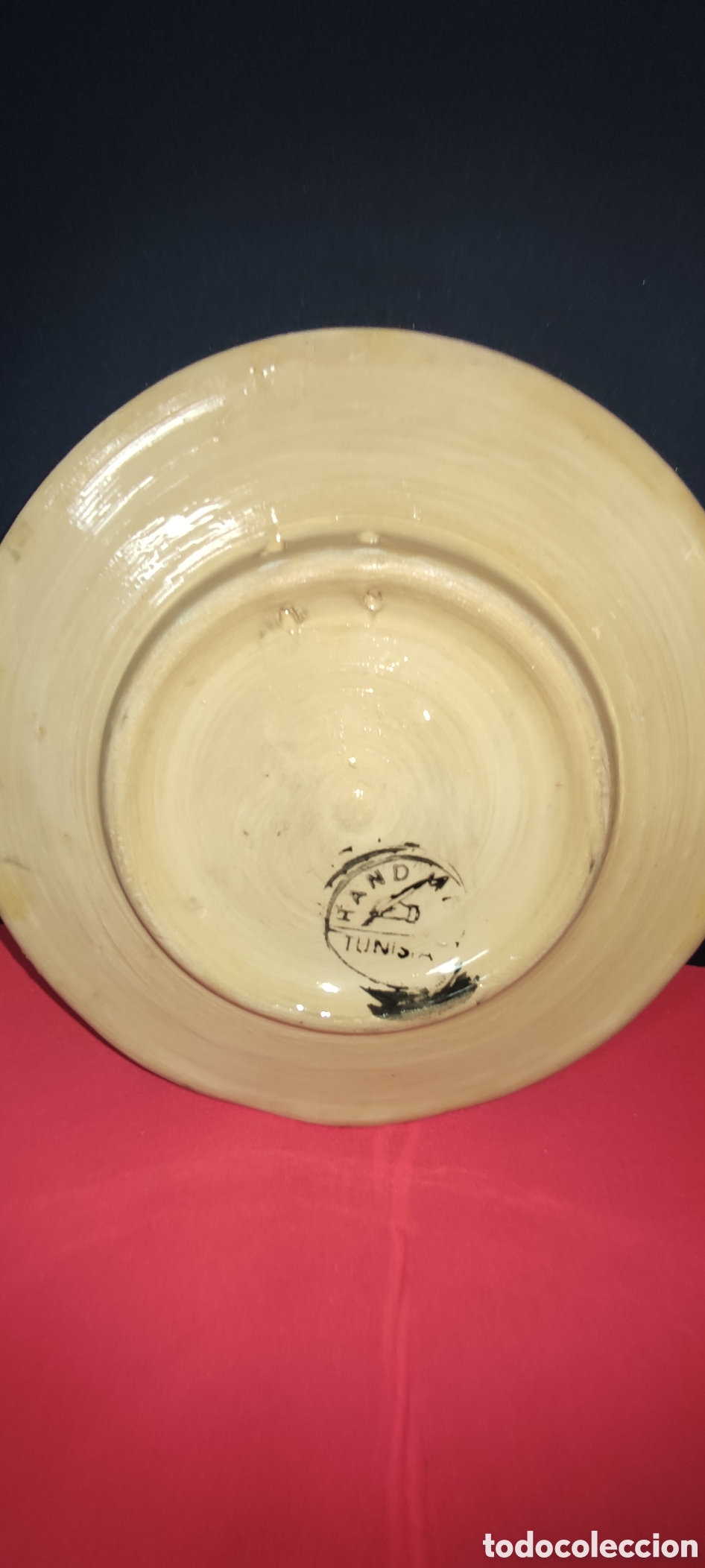 Antig&uuml;edades: Plato de cer&aacute;mica Tunez - Foto 4