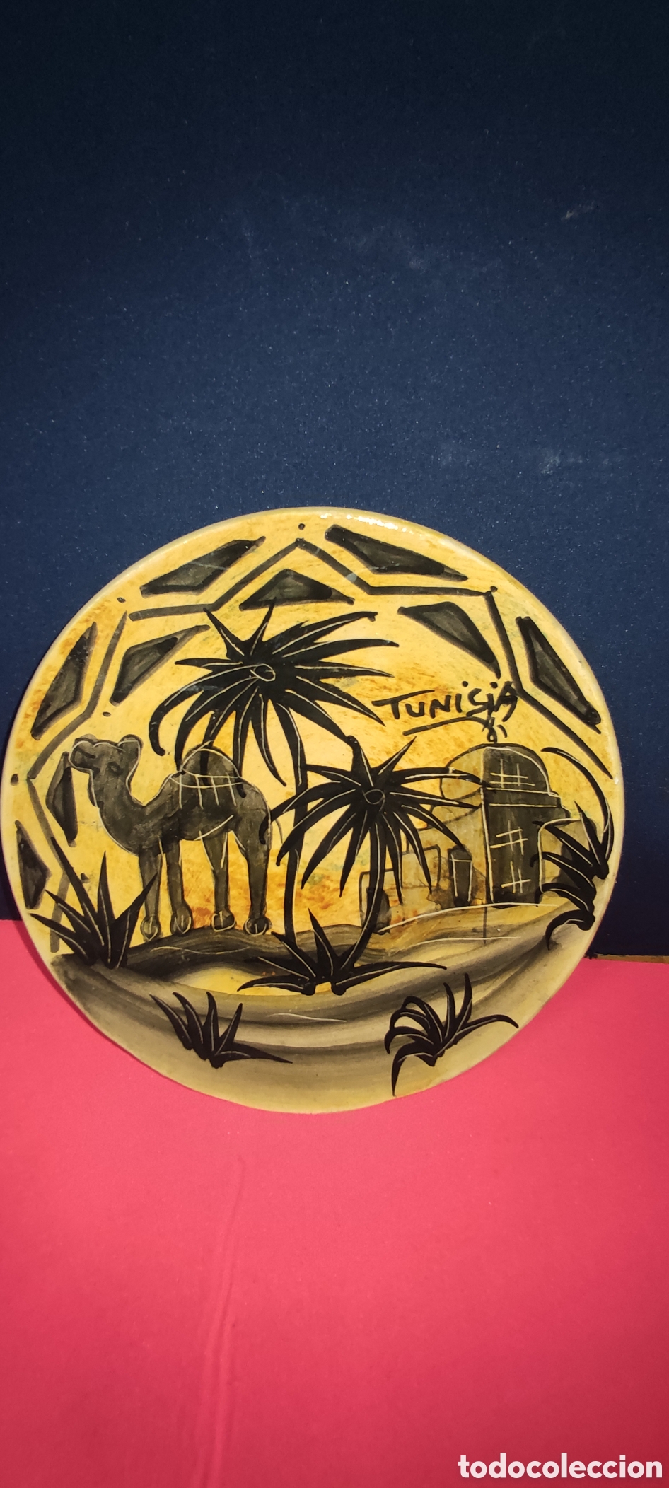 Antig&uuml;edades: Plato de cer&aacute;mica Tunez - Foto 5