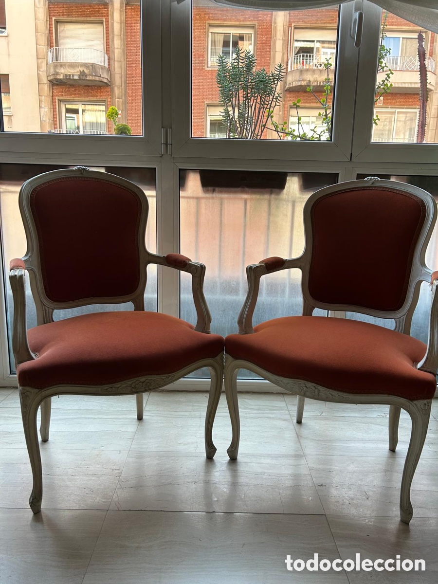 Antig&uuml;edades: Par de sillones tapizados - Foto 1
