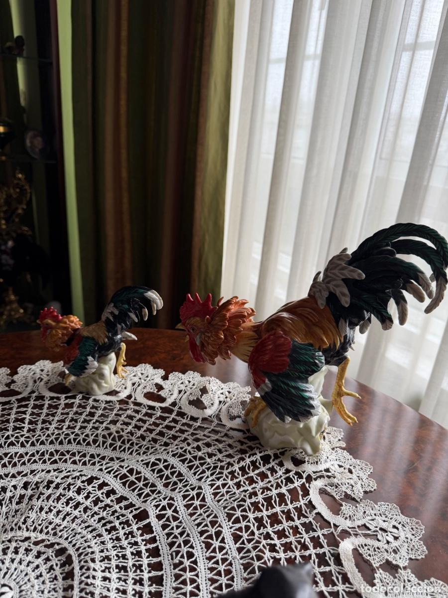 Antig&uuml;edades: Pareja Gallos Algora - Foto 2