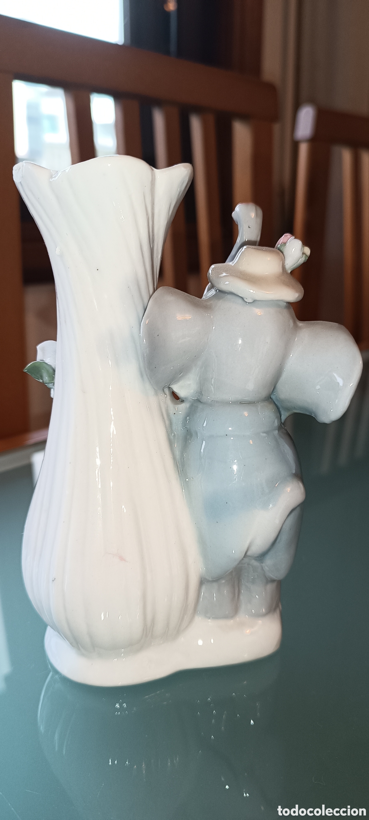Antig&uuml;edades: Jarr&oacute;n de porcelana con elefante - Foto 4