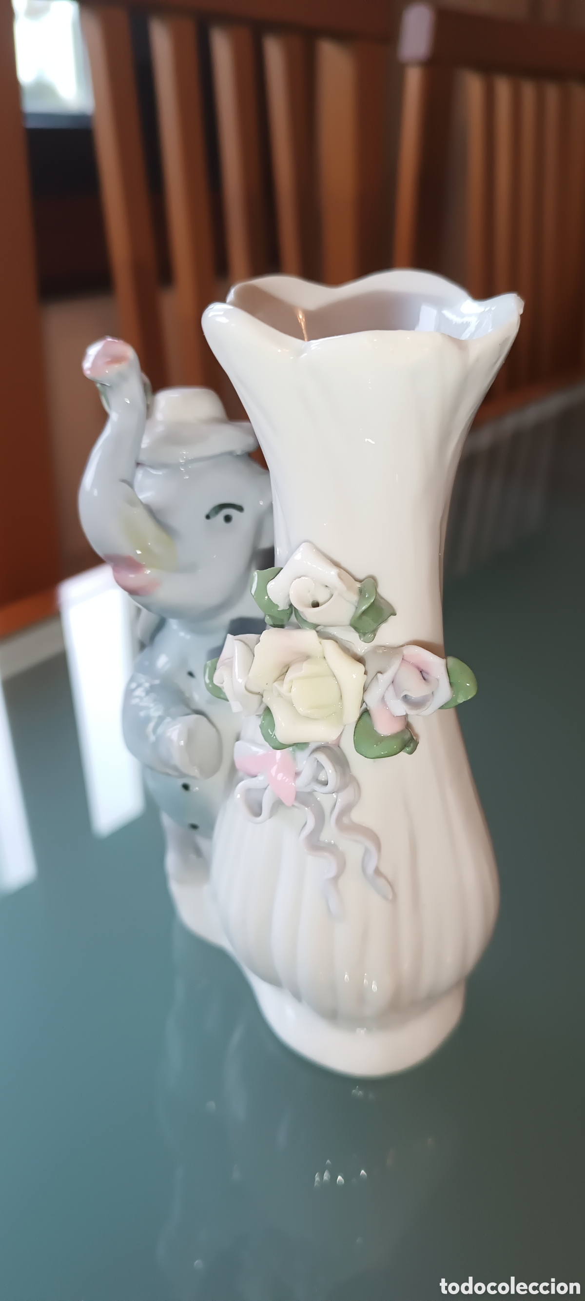 Antig&uuml;edades: Jarr&oacute;n de porcelana con elefante - Foto 5